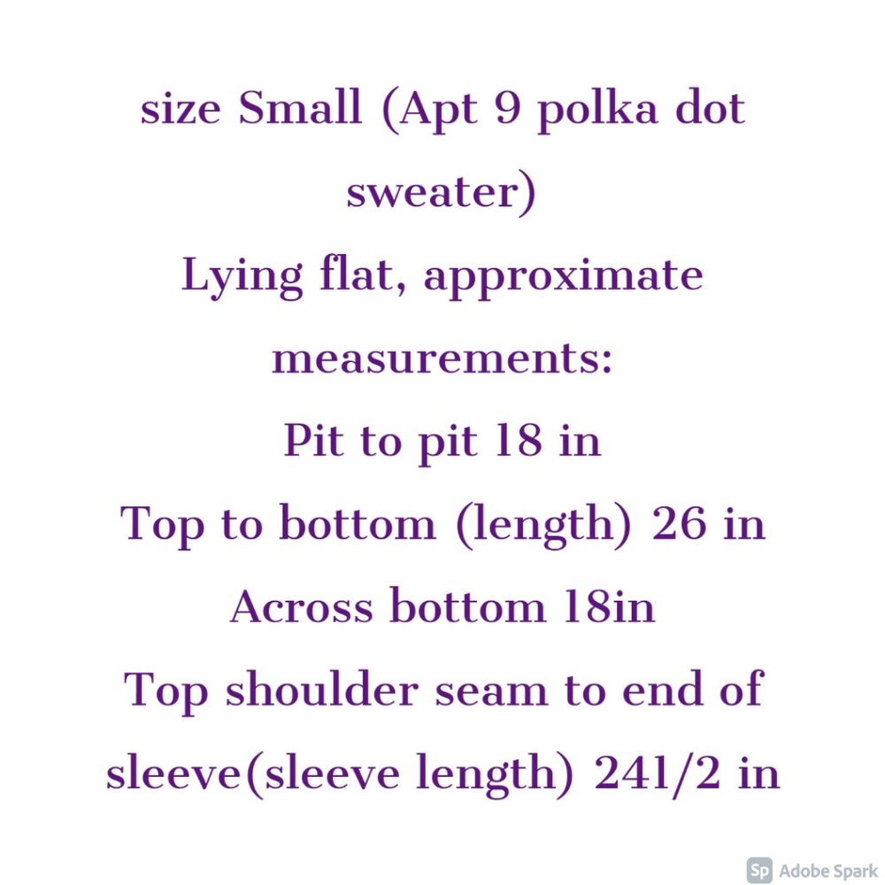 NWT Apt 9 sparkly polka dot sweater - Picture 12 of 15